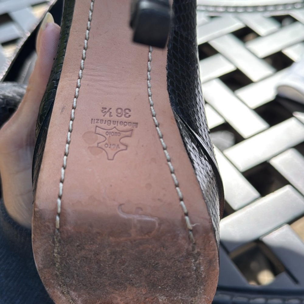 Black Leather Women's Shoes